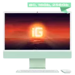 Apple iMac 24" Retina 4.5K (M4 8C CPU, 8C GPU) 16 Гб, 256 Гб SSD Зеленый MWUE3