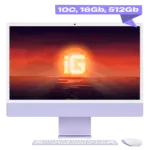 Моноблок Apple iMac 24" Retina 4.5K (M4 10C CPU, 10C GPU) 16 Гб,512 Гб SSD Фиолетовый Z1EU