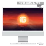 Моноблок Apple iMac 24" Retina 4.5K (M4 10C CPU, 10C GPU) 32 Гб, 1 ТБ SSD Серебристый