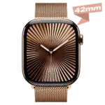 Часы Apple Watch Series 10 42mm Gold Titanium Case, Milano Loop (Gold) S/M